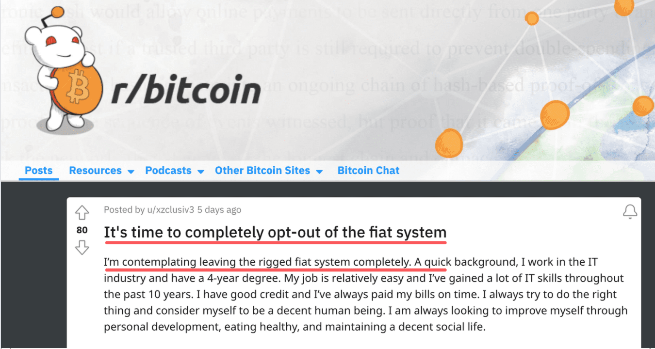 Reddit bitcoin