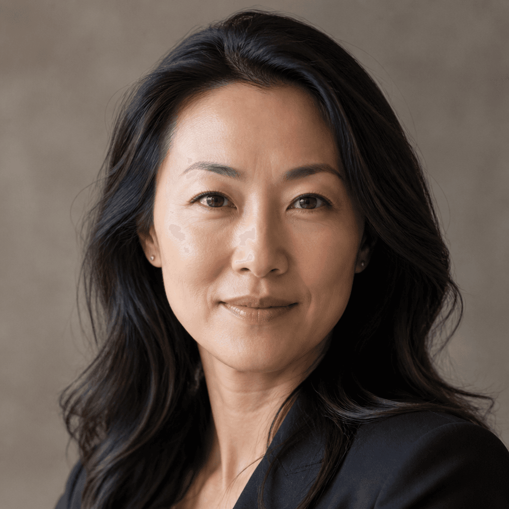 Portrait of an East Asian woman investor