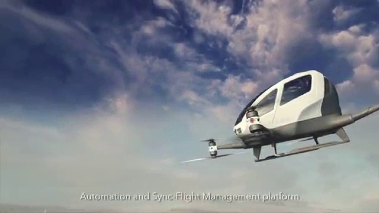 EHANG184, weltweit erstes Autonomous Aerial Vehicle