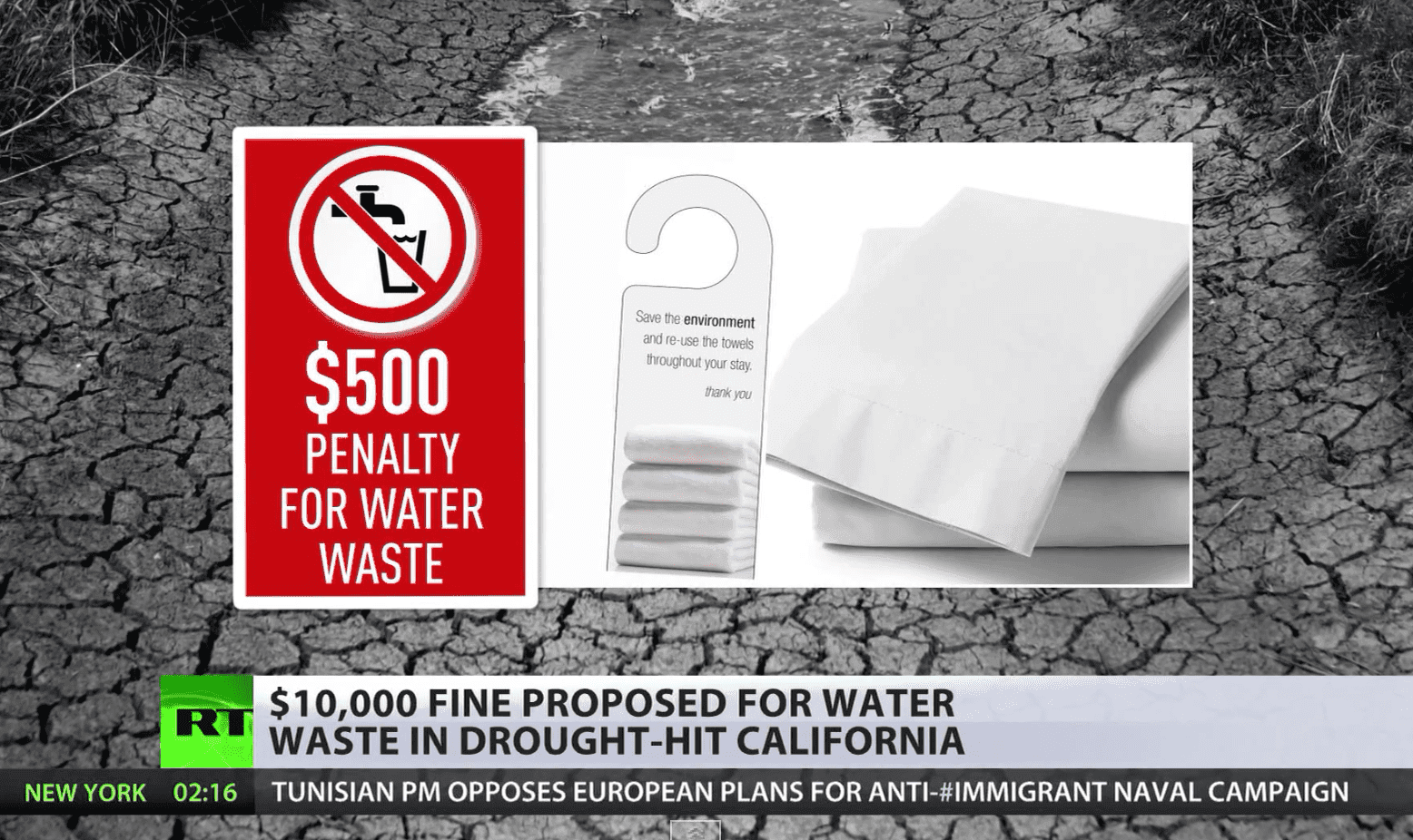 California : Sécheresse désastreuse : amende de $10k pour le gaspillage d'eau ?