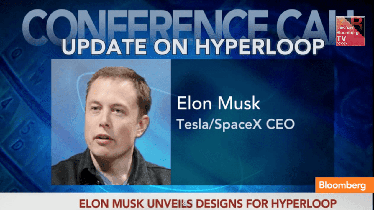 Elon Musk Svela i Progetti per Hyperloop