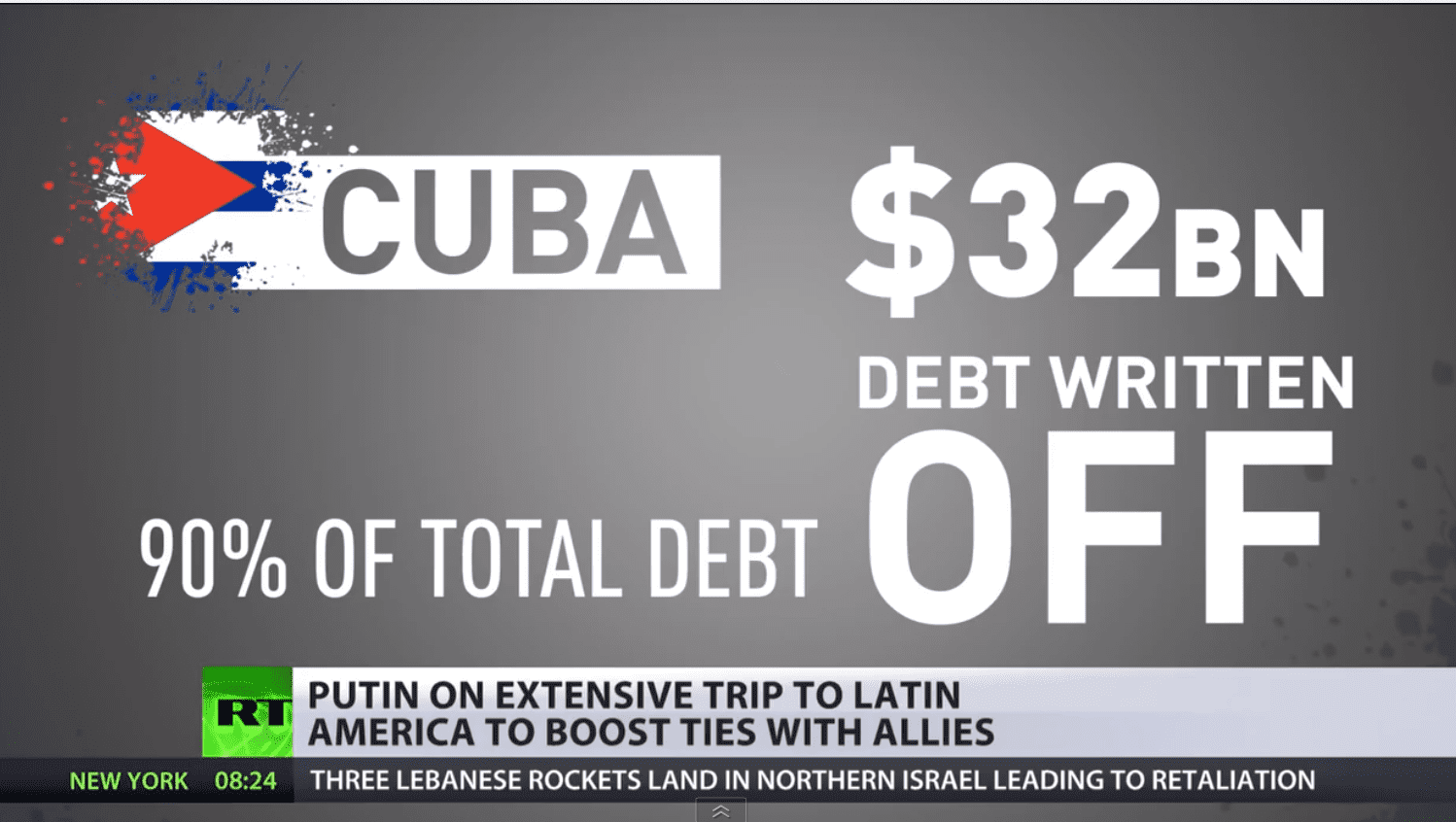Putin dà il via al viaggio in America Latina cancellando il 90% del debito di Cuba